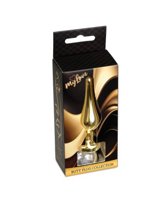 MyLove Toys - Jewellery Gold BUTT PLUG- Clear