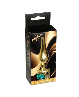 MyLove Toys - Jewellery Gold BUTT PLUG- Green