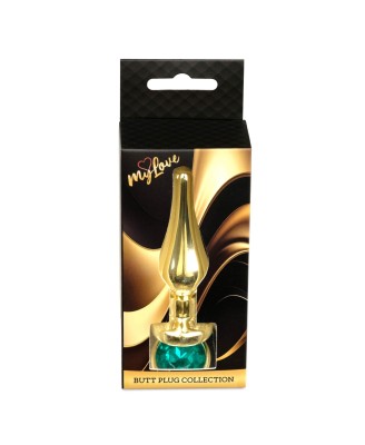 MyLove Toys - Jewellery Gold BUTT PLUG- Green