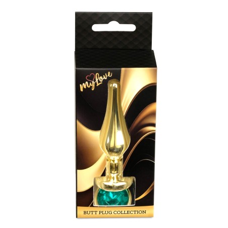 MyLove Toys - Jewellery Gold BUTT PLUG- Green