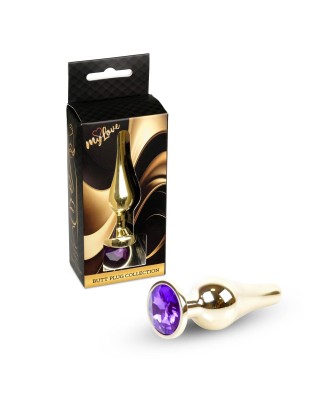 MyLove Toys - Jewellery Gold BUTT PLUG- Purple