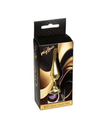 MyLove Toys - Jewellery Gold BUTT PLUG- Purple