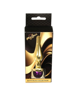 MyLove Toys - Jewellery Gold BUTT PLUG- Purple