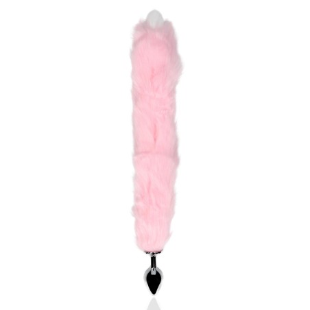 Ouch! Light-up - Korek Analny z Ogonem Lisa - Różowy