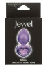 Diamond Heart Plug - Fioletowy Korek Analny z Kryształkiem