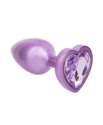 Diamond Heart Plug Small Purple