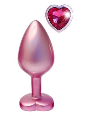 GLEAMING LOVE - Matowy Korek Analny - Różowy - M
