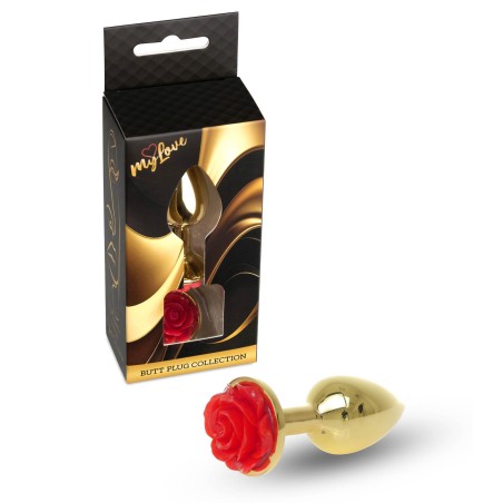 MyLove Toys - Korek Analny z Czerwoną Różą