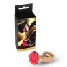 MyLove Toys - Korek Analny Rose Gold z Różową Różą