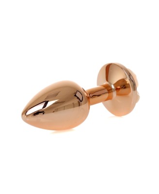 MyLove Toys - Korek Analny Rose Gold z Brzoskwiniową Różą