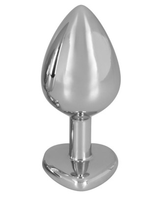 Diamond Butt Plug - Korek Analny z Czerwonym Kryształkiem - M