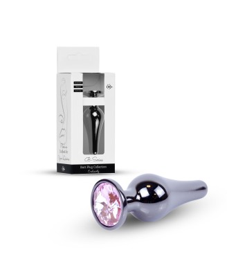 Plug-Jewellery Dark Silver BUTT PLUG- Rose