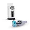 Plug-Jewellery Dark Silver BUTT PLUG- Light Blue