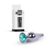Plug-Jewellery Dark Silver BUTT PLUG- Green