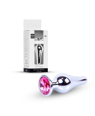 Plug-Jewellery Silver BUTT PLUG- Pink