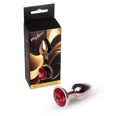 MyLove Toys - Jewellery Red Gold PLUG- Red