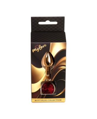 MyLove Toys - Jewellery Red Gold PLUG- Red
