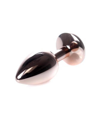 MyLove Toys - Korek Analny rosegold z Kryształkiem - Jasny Niebieski