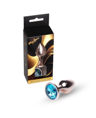 MyLove Toys - Jewellery Red Gold PLUG- Light Blue