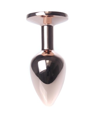MyLove Toys - Korek Analny rosegold z Kryształkiem - Granatowy