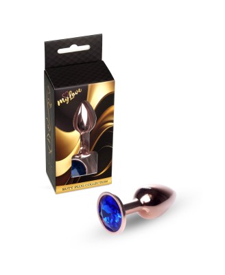 MyLove Toys - Jewellery Red Gold PLUG- Dark Blue