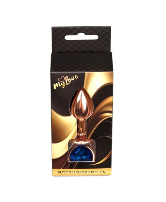 MyLove Toys - Jewellery Red Gold PLUG- Dark Blue