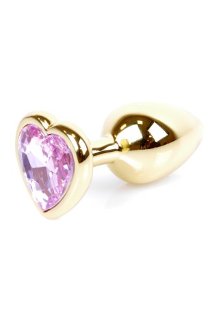 MyLove Toys - Jewellery Gold  Heart PLUG- Rose
