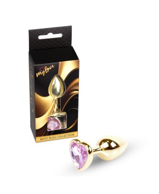 MyLove Toys - Jewellery Gold  Heart PLUG- Rose
