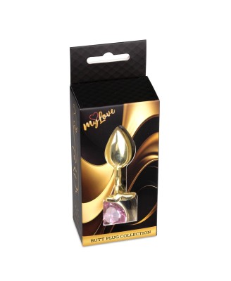 MyLove Toys - Jewellery Gold  Heart PLUG- Rose