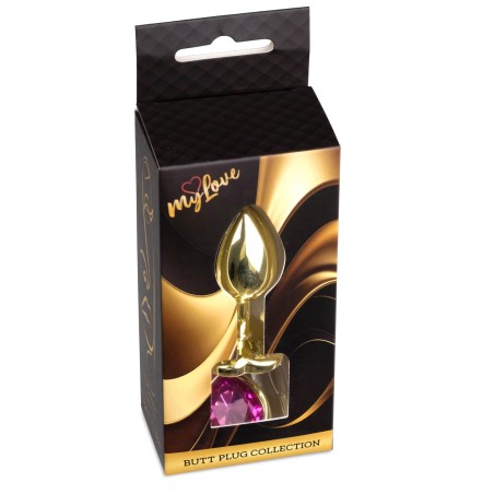 MyLove Toys - Jewellery Gold  Heart PLUG- Pink