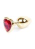 MyLove Toys - Jewellery Gold  Heart PLUG- Red