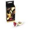 MyLove Toys - Jewellery Gold  Heart PLUG- Red