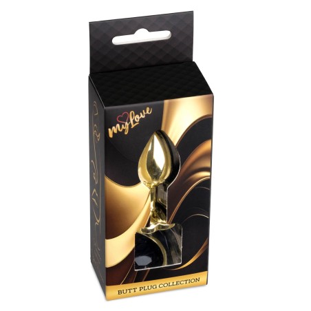 MyLove Toys - Jewellery Gold  Heart PLUG- Black