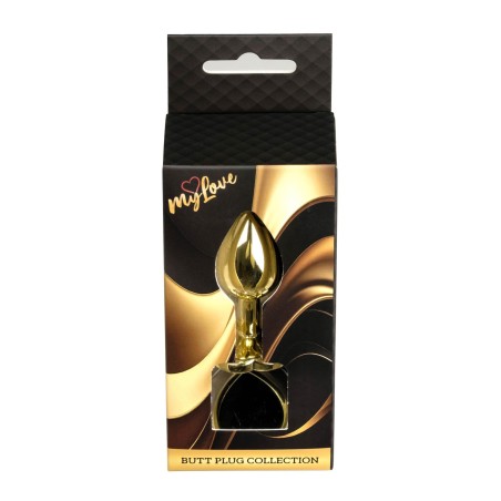 MyLove Toys - Jewellery Gold  Heart PLUG- Black