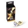 MyLove Toys - Jewellery Gold  Heart PLUG- Clear