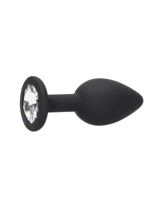 Silicone Butt Plug with Removable Jewel
