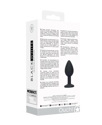 Silicone Butt Plug with Removable Jewel