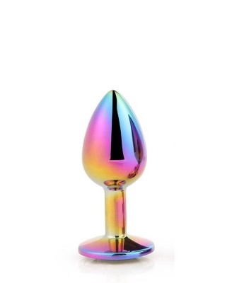 GLEAMING LOVE MULTICOLOUR - Korek Analny z Kryształkiem