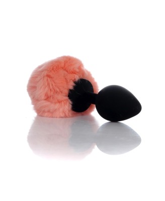 Jewellery Silicon PLUG - Korek Analny Królicza Kita - Brzoskwiniowy