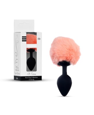 Jewellery Silicon PLUG - Korek Analny Królicza Kita - Brzoskwiniowy