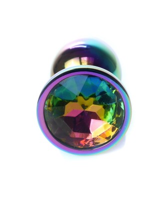 Jewellery Multicolour PLUG - Metalowy Korek Analny z Kryształkiem