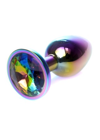 Jewellery Multicolour PLUG - Metalowy Korek Analny z Kryształkiem