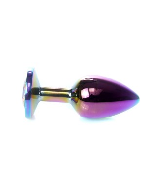 Jewellery Multicolour PLUG - Metalowy Korek Analny z Kryształkiem