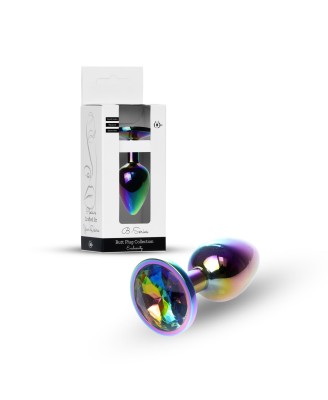 Jewellery Multicolour PLUG - Metalowy Korek Analny z Kryształkiem