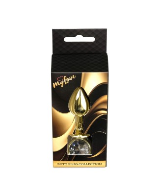 MyLove Toys - Jewellery Gold PLUG- Clear