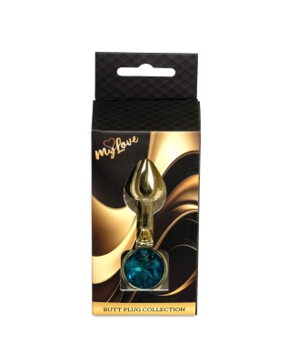 MyLove Toys - Jewellery Gold PLUG- Light Blue