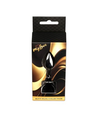 MyLove Toys - Jewellery Dark Silver PLUG- Black