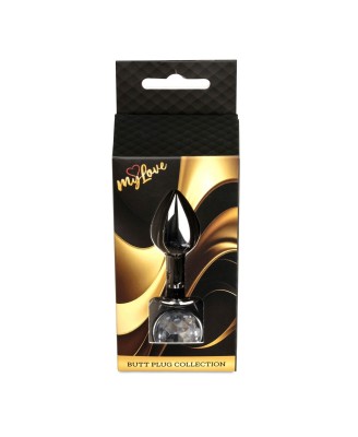 MyLove Toys - Jewellery Dark Silver PLUG- Clear