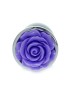 MyLove Toys - Metalowy Korek Analny ze zdobieniem róży - Fiolet