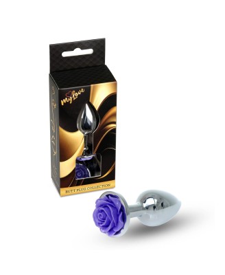 MyLove Toys - Jewellery Silver PLUG ROSE- Purple